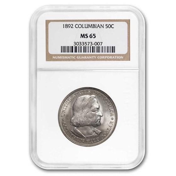 1892 Columbian Expo Half Dollar MS-65 NGC 1892 Columbian Expo Half Dollar MS-65 NGC